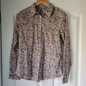 Flower Patterned Women's Blouse